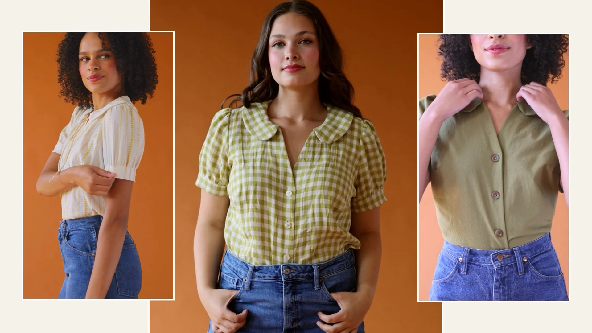 Romie Peter Pan Collar Blouse PDF Sewing Pattern | Instant