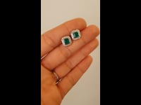 1982712 Emerald Cut Emerald Studs