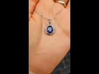 1982724 2.5 Carat Natural Sapphire Pendant