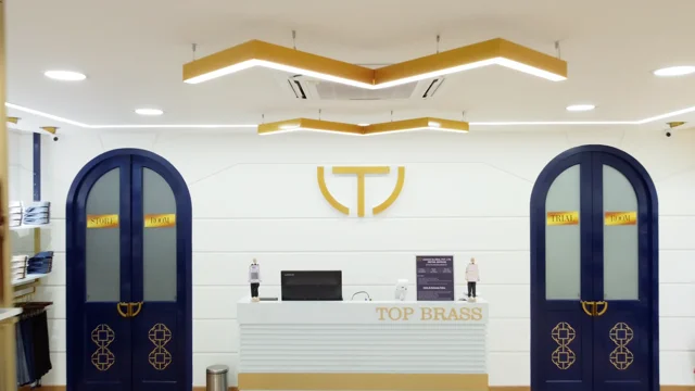 Top Brass Store Design,Flagship Retail Store,Appreal Store Design