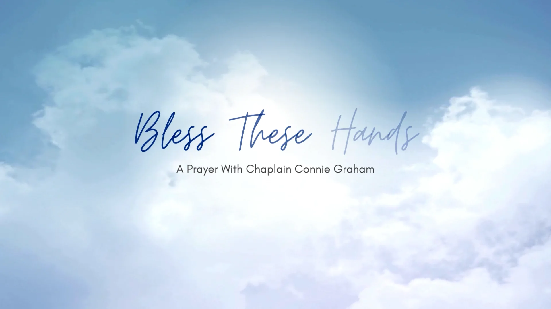 Bless these hands on vimeo