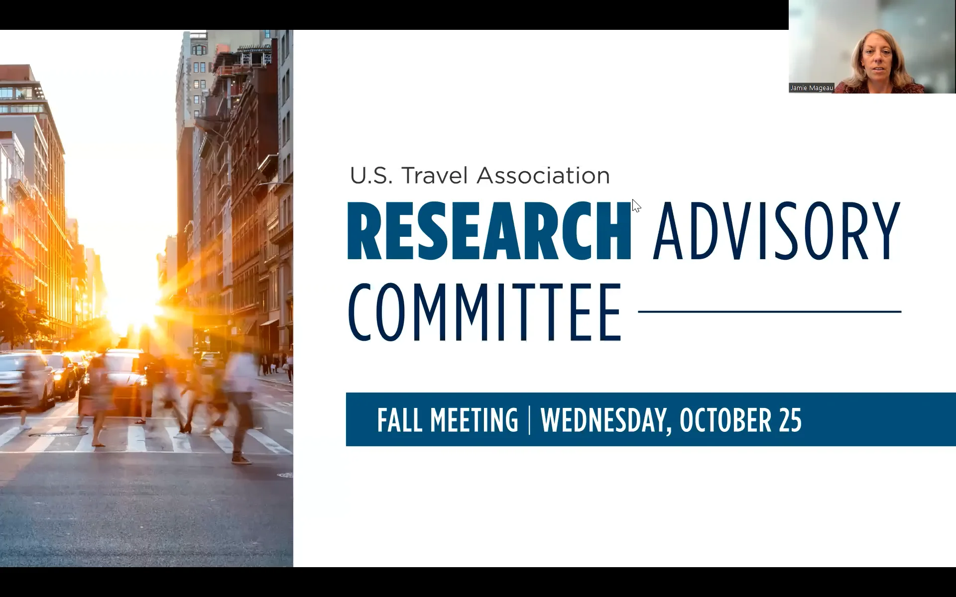 U.S. Travel Research Advisory Committee Fall 2023 Meeting