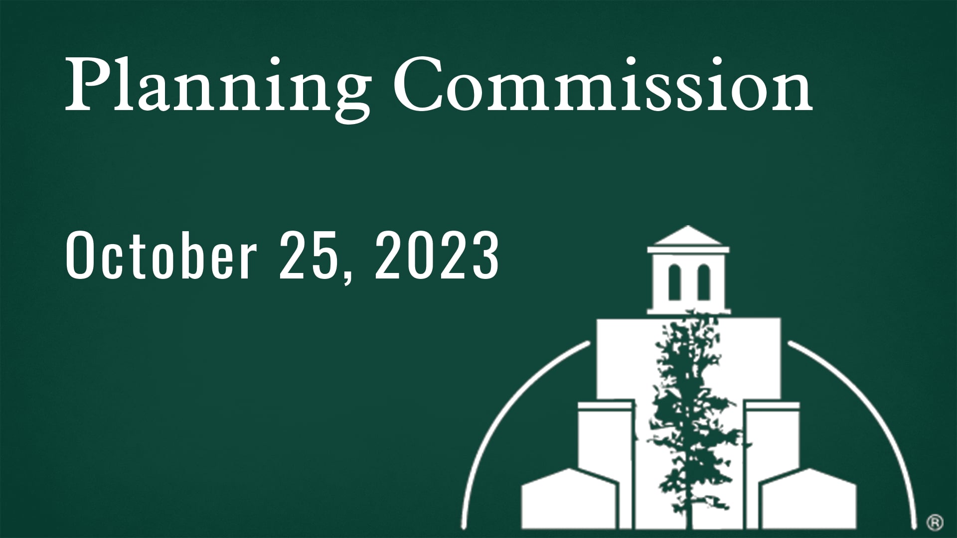 Planning Commission October 25