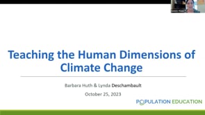 Teaching the Human Dimensions of Climate Change