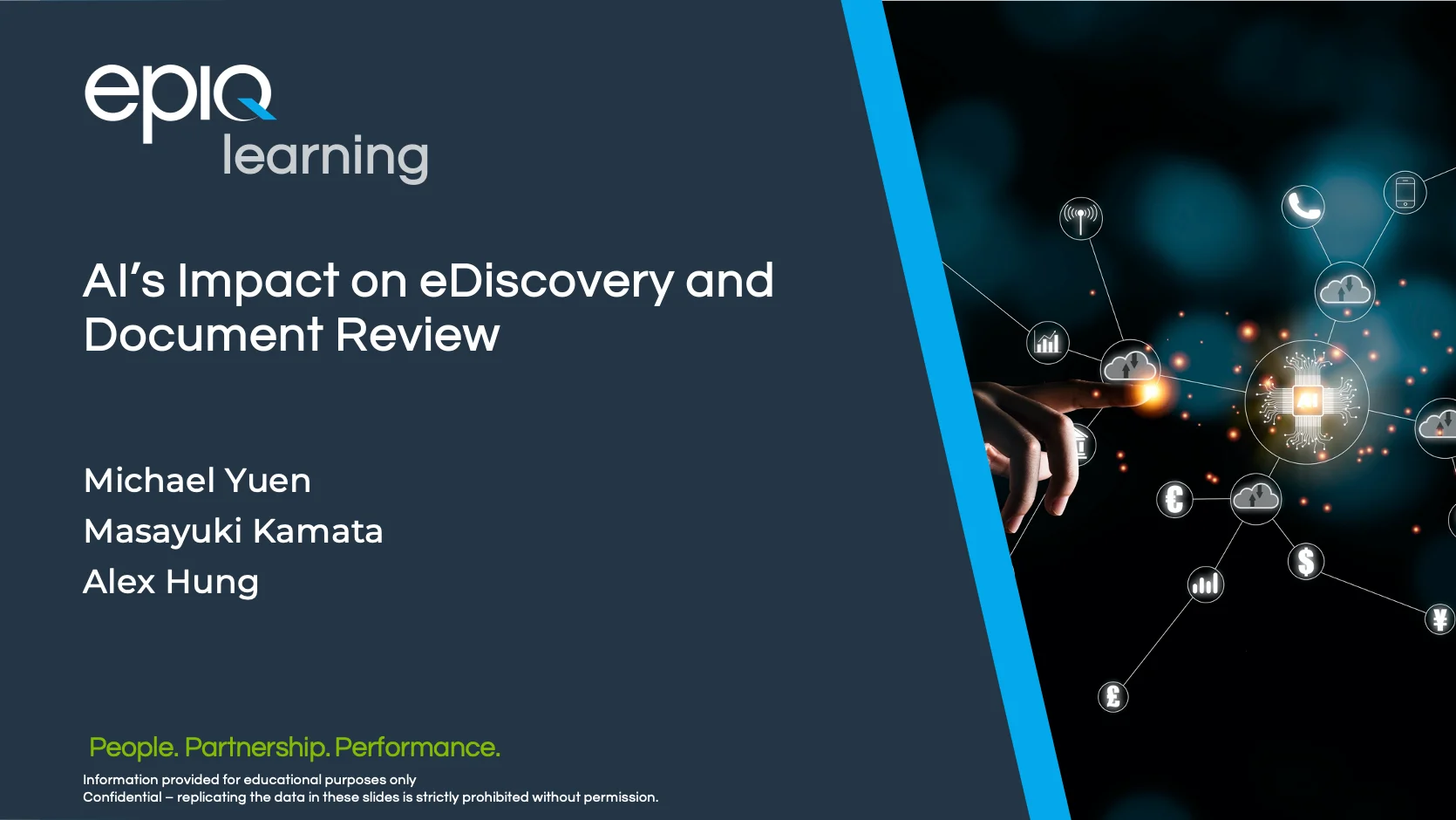 Ai s impact on e discovery and document review epiq learning webinar