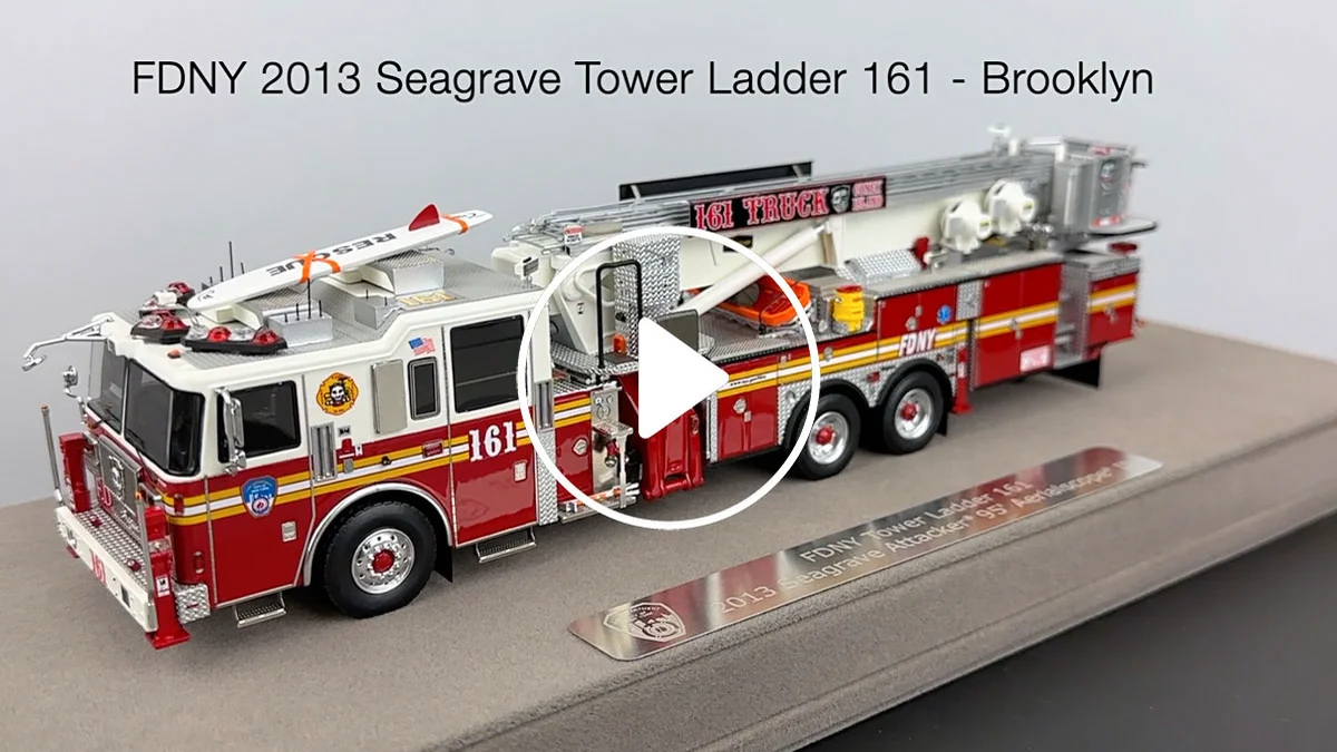 FDNY 2013 Seagrave Attacker 95' Tower Ladder 161 - Brooklyn