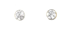 2.00 ct. t.w. Bezel-Set Lab-Grown Diamond Stud Earrings in 14kt Yellow Gold