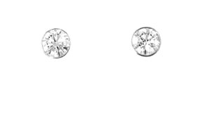 2.00 ct. t.w. Bezel-Set Lab-Grown Diamond Stud Earrings in 14kt White Gold