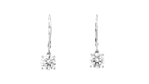 3.00 ct. t.w. Lab-Grown Diamond Drop Earrings in 14kt White Gold