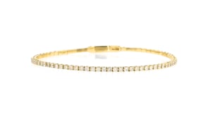 14K 1.00CTW DIA TENNIS FLEX HNG BNGLE BRAC 7