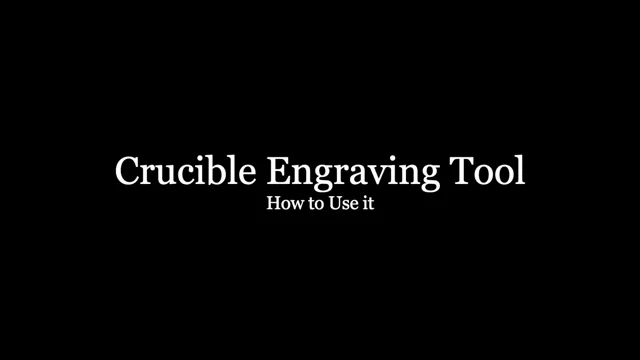 Crucible Engraving Tool – Lost Art Press