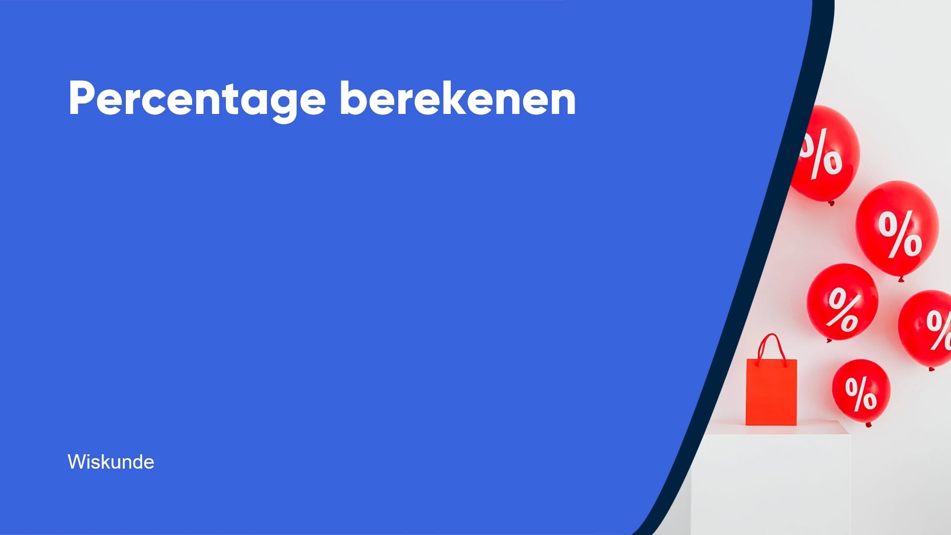 Percentage berekenen