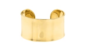 Italian 14kt Yellow Gold Wide Cuff Bracelet