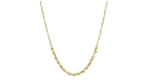 Italian 14kt Yellow Gold Graduated Rope-Chain Necklace