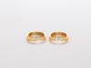 Graduated Round Hoop Earrings in Vermeil, 25MM