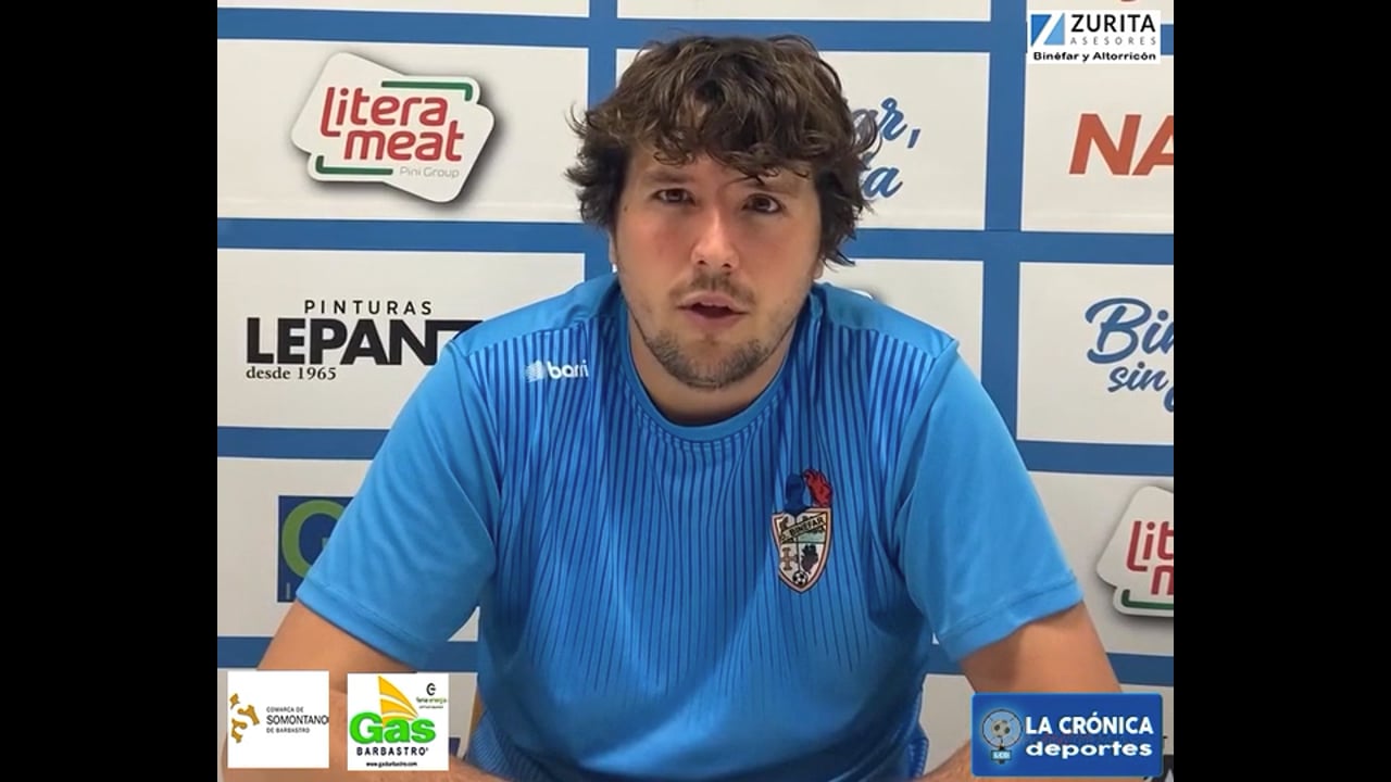 LA PREVIA / CD Binéfar - CF Calamocha / LUIS ARCAS (Entrenador Binéfar) Jor. 8 - Tercera Rfef / Fuente: Facebook CD Binéfar