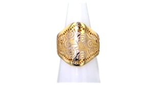 Italian 14kt Yellow Gold Filigree Ring
