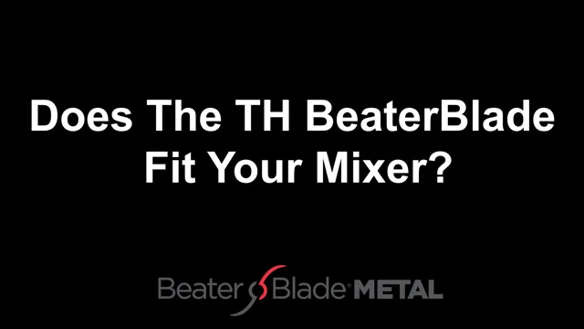 TH-M BeaterBlade Metal / Fits KitchenAid 4.5 & 5-QT Tilt-Head Mixers / Fits  5-Qt Glass Bowls too — BeaterBlade