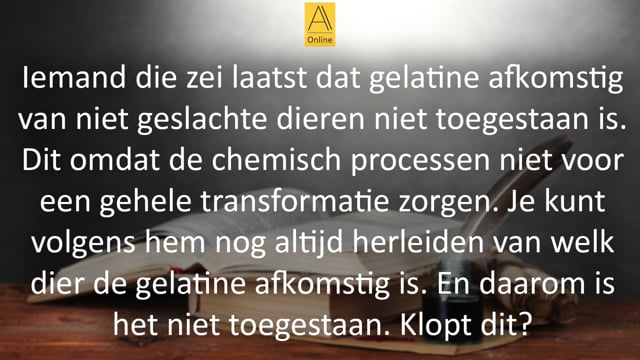 Waarom is gelatine toegestaan?