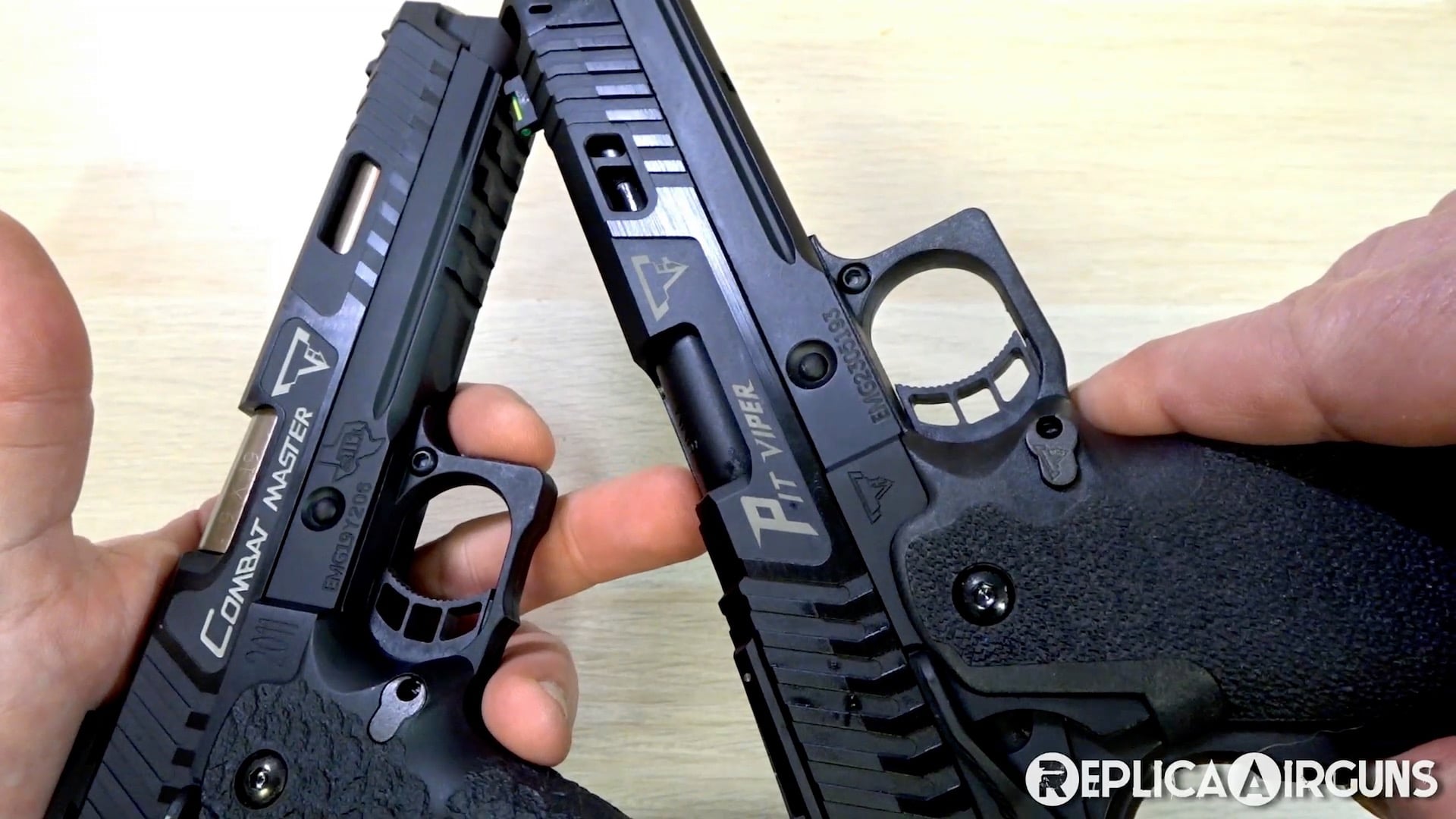 EMG TTI Pit Viper JW4 2011 GBB CO2 Airsoft Pistol Table Top Review