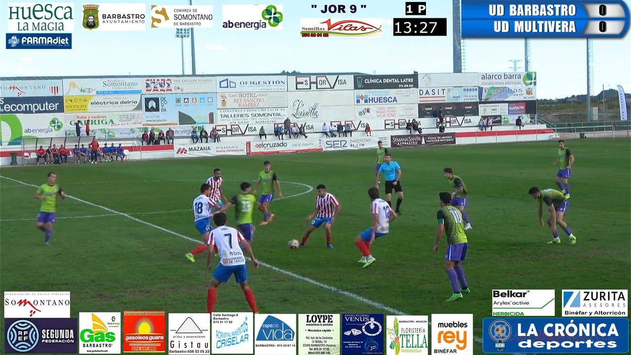 (RESUMEN) UD Barbastro 0-0 UD Mutilvera / Jor. 9 - Segunda Rfef