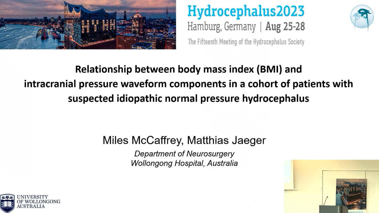 S19. Matthias Jaeger - Relationship between body mass index and intracranial pressure waveform components in a cohort of patient
