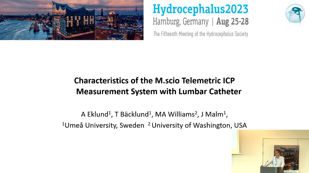 S19. Anders Eklund - Characteristics of the M.scio Telemetric ICP Measurement System with Lumbar Catheter