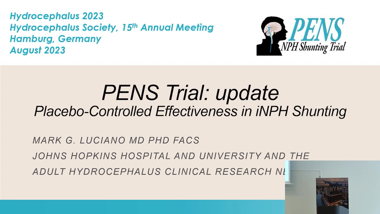 S17. Mark Luciano - Placebo–controlled effectiveness in INPH shunting – Study Update