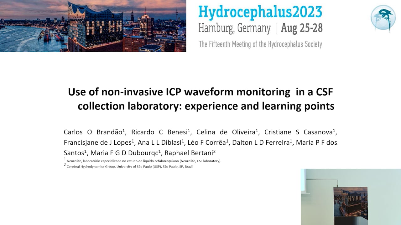 S14. Raphael Bertani - Use of non-invasive ICP waveform monitoring in a CSF collection laboratory, experience and learning point