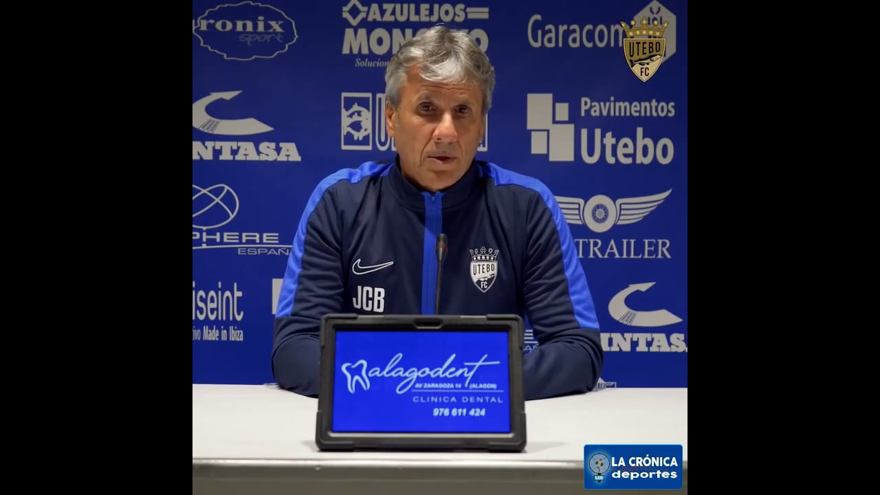 JUAN CARLOS BELTRÁN (Entrenador Utebo) Utebo FC 3-2 Náxara / J9 - 2ª RFEF / Fuente: Utebo FC
