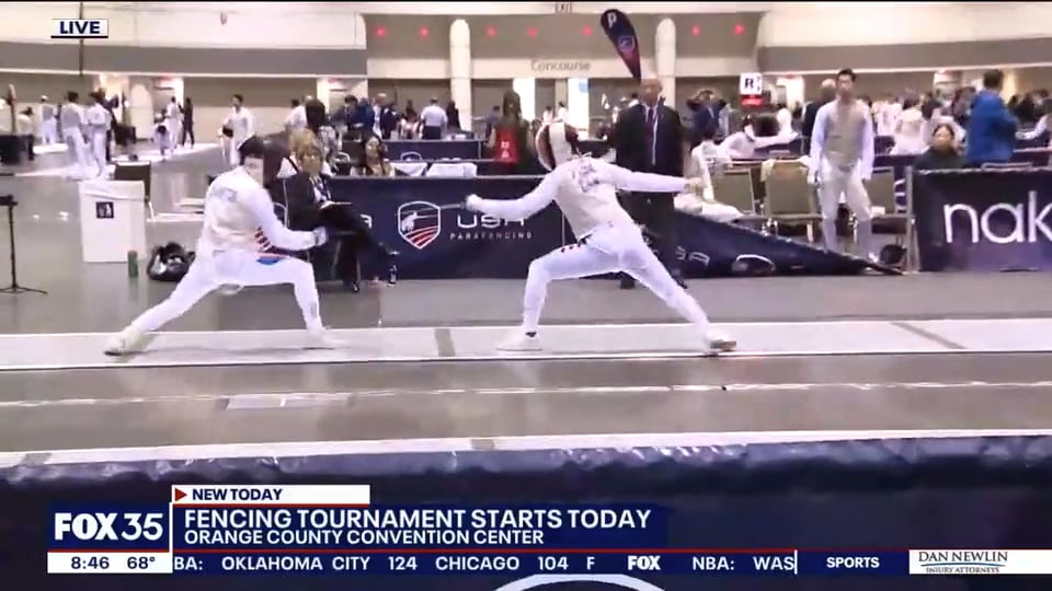 FOX 35 | Top Athletes Gather at The OCCC for 2023 Fencing Tournament