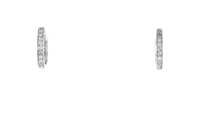 25 ct. t.w. Diamond Huggie Hoop Earrings in 14kt White Gold. 12