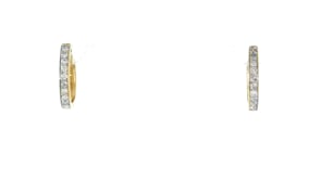 25 ct. t.w. Diamond Huggie Hoop Earrings in 14kt Yellow Gold. 12