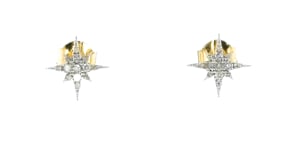 15 ct. t.w. Diamond Star Stud Earrings in 14kt Yellow Gold