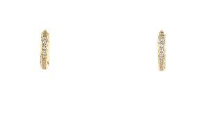 1.00 ct. t.w. CZ Huggie Hoop Earrings in 14kt Yellow Gold