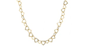 14kt Yellow Gold Heart-Link Necklace