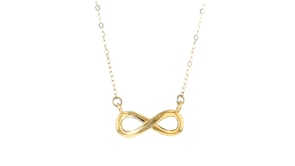 Italian 14kt Yellow Gold Infinity-Symbol Necklace