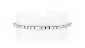 5.00 ct. t.w. Emerald-Cut Lab-Grown Diamond Tennis Bracelet in 14kt White Gold