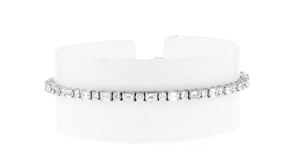 5.00 ct. t.w. Round and Emerald-Cut Lab-Grown Diamond Tennis Bracelet in 14kt White Gold