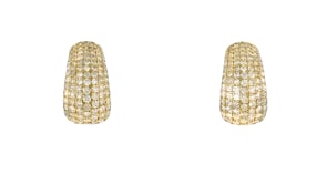 3.00 ct. t.w. Pave Diamond Earrings in 14kt Yellow Gold