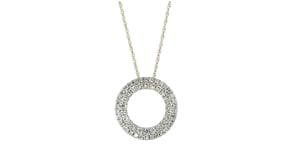 50 ct. t.w. Diamond Eternity Circle Pendant Necklace in 18kt Yellow Gold