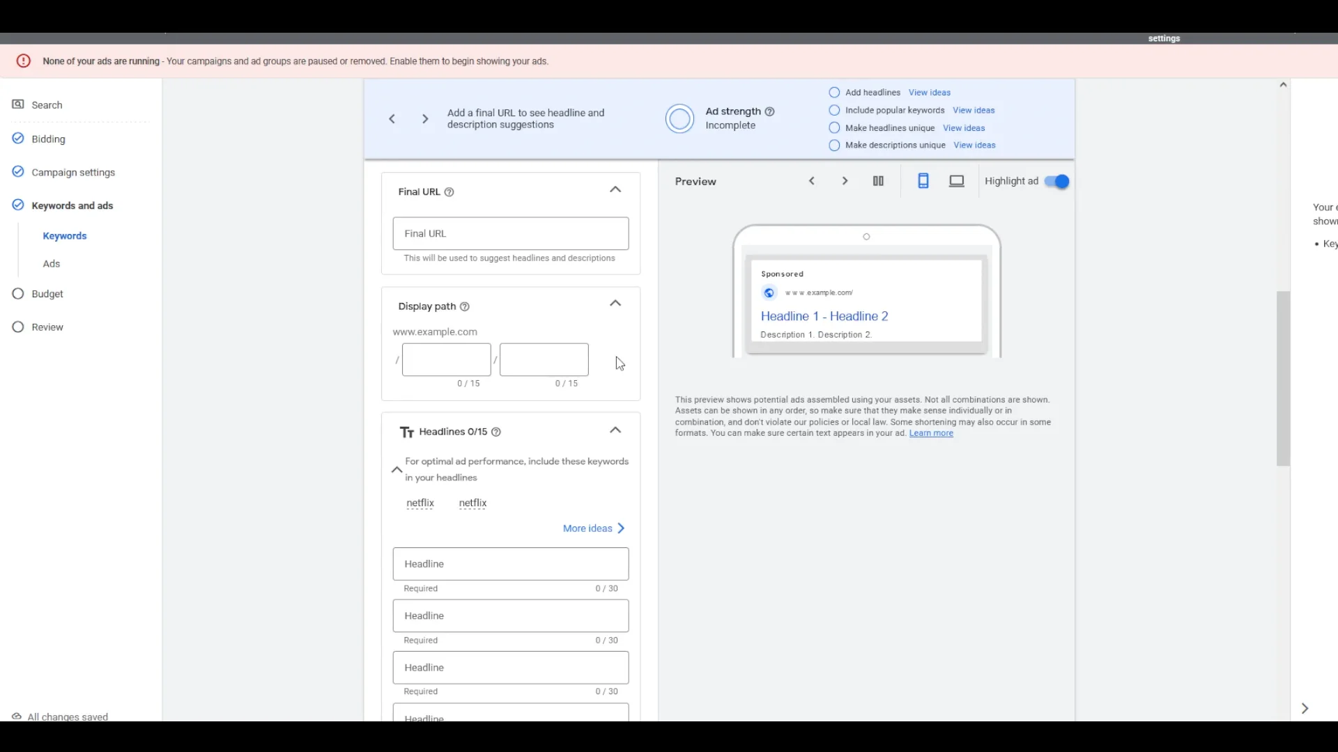 Section 3 - Writing Ads on Vimeo