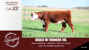 Lot #33 - GRACE W THUNDER 10L