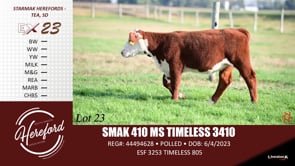 Lot #23 - SMAK 410 MS TIMELESS 3410