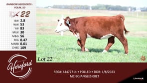 Lot #22 - RH LADY JANGLES 302
