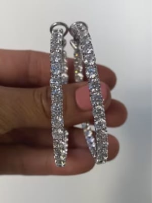 Inside-Outside Hoop Earrings (14.4 TCW)