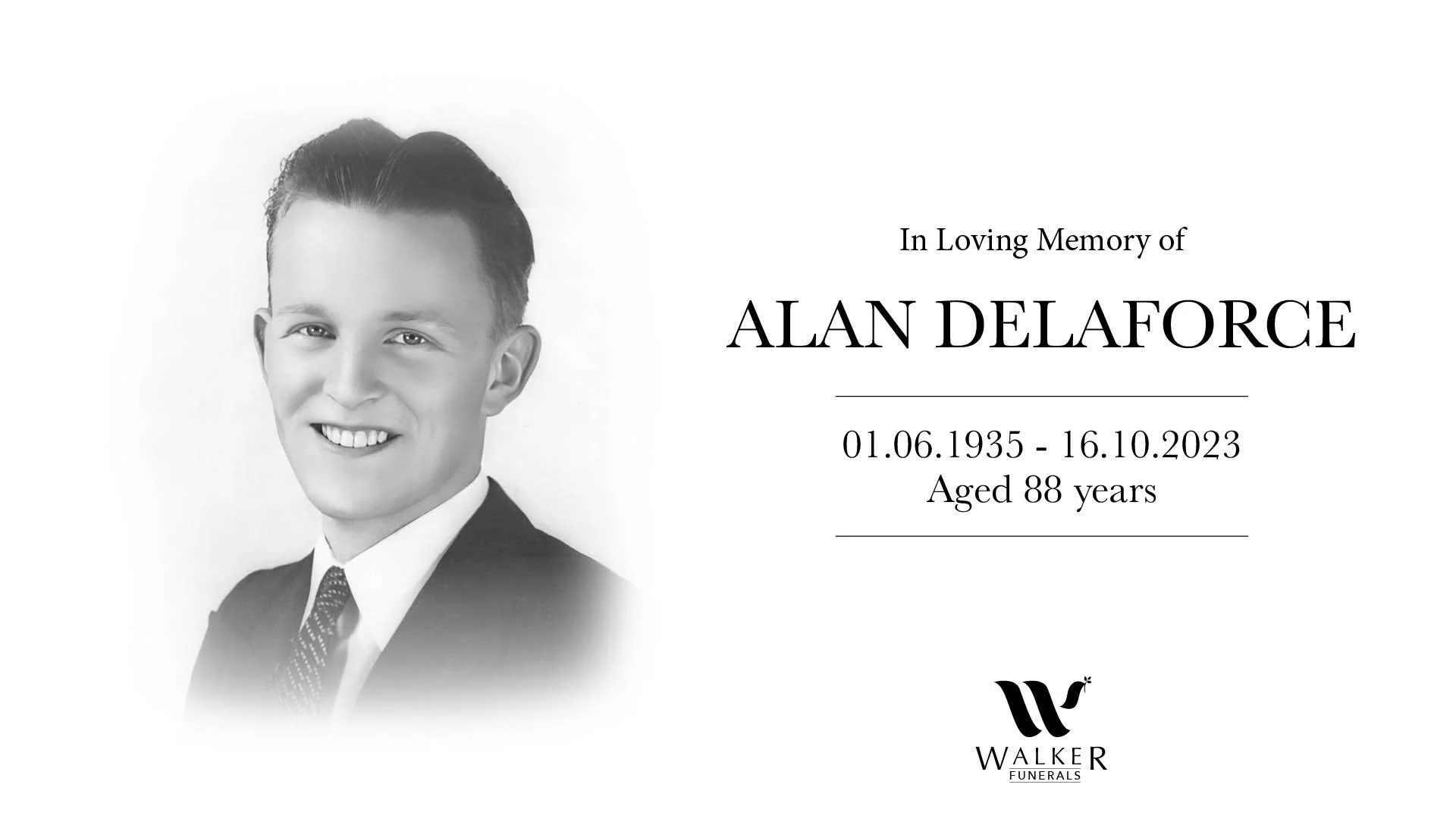 Robert B Walker Funerals Alan Delaforce on Vimeo