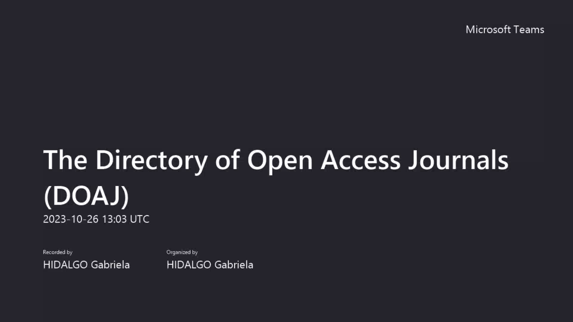 The directory of open access journals doaj on vimeo