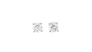 33 ct. t.w. Diamond Stud Earrings In 14kt White Gold
