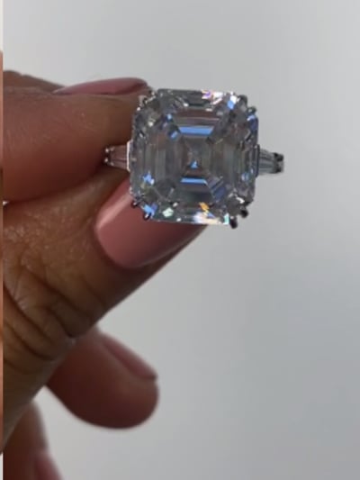 Asscher Cut with Tapered Baguettes (13 TCW)